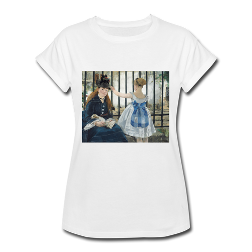 The Railway. Women's Relaxed Fit T-Shirt - white