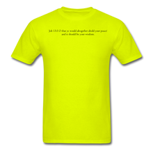 Load image into Gallery viewer, Peace! Unisex Classic T-Shirt - safety green
