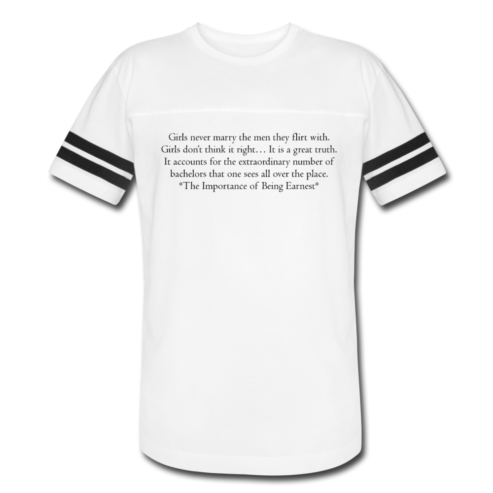 Flirty Girls, Vintage Sport T-Shirt - white/black