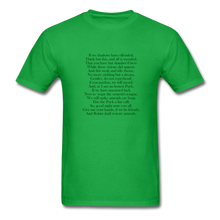 Load image into Gallery viewer, Puck&#39;s Last Speech, Unisex Classic T-Shirt - bright green
