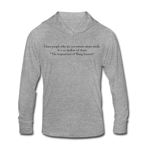Shallow People, Unisex Tri-Blend Hoodie Shirt - heather gray