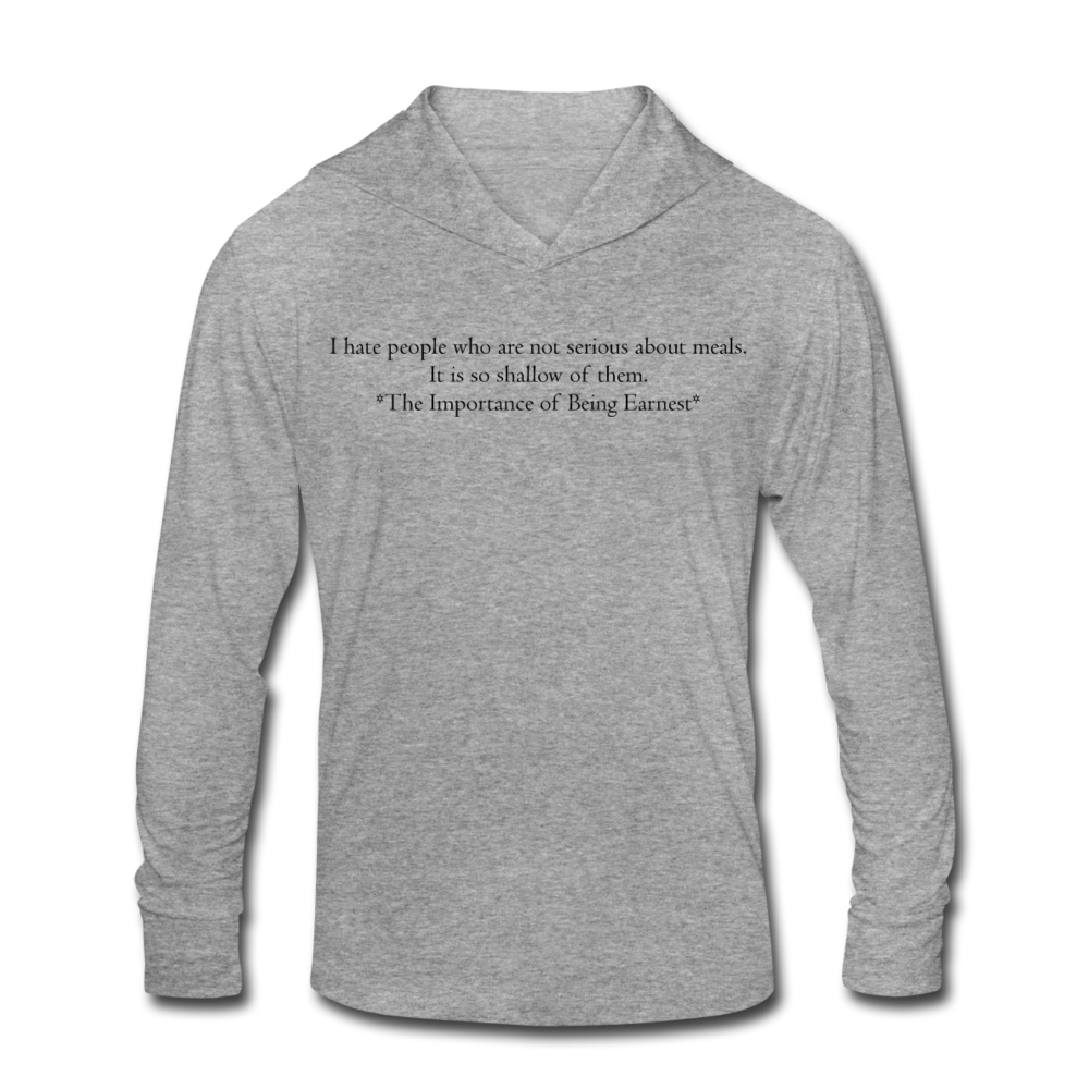Shallow People, Unisex Tri-Blend Hoodie Shirt - heather gray