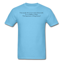 Load image into Gallery viewer, Oscar Wilde, Unisex T-Shirt - aquatic blue
