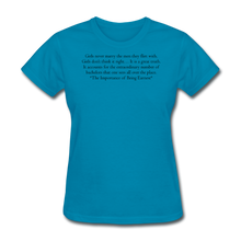 Load image into Gallery viewer, Flirty Girls, Women&#39;s T-Shirt - turquoise
