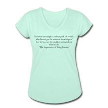 Load image into Gallery viewer, Relations, Women&#39;s Tri-Blend V-Neck T-Shirt - mint
