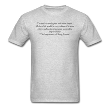 Load image into Gallery viewer, Simple Truth, Unisex Classic T-Shirt - heather gray
