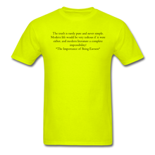 Load image into Gallery viewer, Simple Truth, Unisex Classic T-Shirt - safety green
