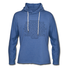 Load image into Gallery viewer, Lady Mac, Unisex Lightweight Terry Hoodie - heather Blue
