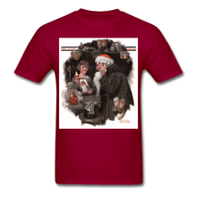 Load image into Gallery viewer, Playing Santa, Men&#39;s T-Shirt - dark red
