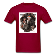 Load image into Gallery viewer, Playing Santa, Unisex Classic T-Shirt - dark red
