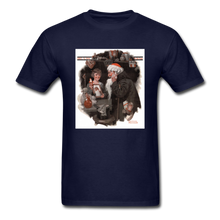 Load image into Gallery viewer, Playing Santa, Unisex Classic T-Shirt - navy
