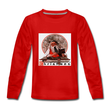 Load image into Gallery viewer, Santa&#39;s Expenses, Kids&#39; Premium Long Sleeve T-Shirt - red
