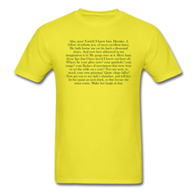 Load image into Gallery viewer, Alas, Poor Yorick. Unisex Classic T-Shirt - yellow
