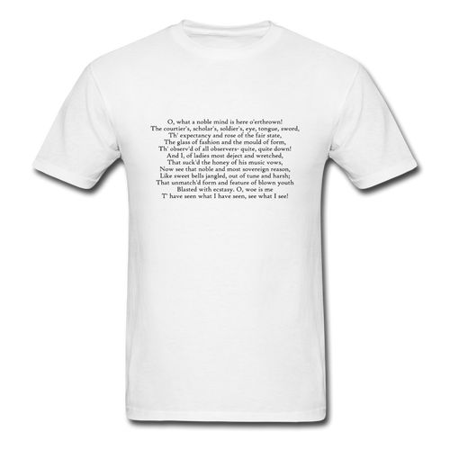 Ophelia's Madness, Unisex Classic T-Shirt - white