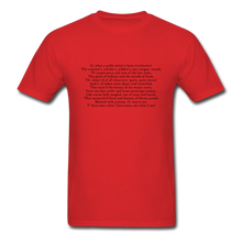 Load image into Gallery viewer, Ophelia&#39;s Madness, Unisex Classic T-Shirt - red
