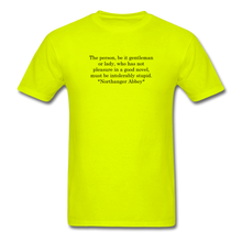 Load image into Gallery viewer, Just READ, Unisex Classic T-Shirt - safety green
