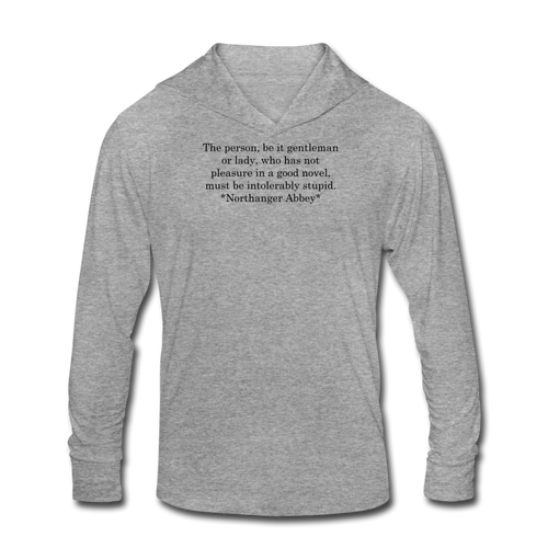 Smart People Read, Unisex Tri-Blend Hoodie Shirt - heather gray
