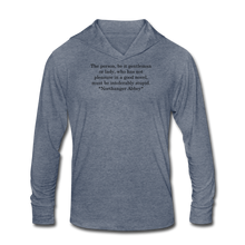 Load image into Gallery viewer, Smart People Read, Unisex Tri-Blend Hoodie Shirt - heather blue
