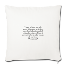 Load image into Gallery viewer, Rational Women, Throw Pillow Cover 18” x 18” - natural white
