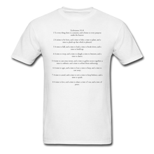 Load image into Gallery viewer, Ecclesiastes 3:1-8 Unisex Classic T-Shirt - white
