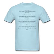 Load image into Gallery viewer, Ecclesiastes 3:1-8 Unisex Classic T-Shirt - powder blue
