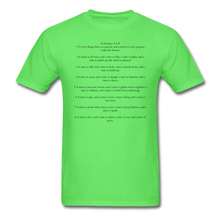 Load image into Gallery viewer, Ecclesiastes 3:1-8 Unisex Classic T-Shirt - kiwi
