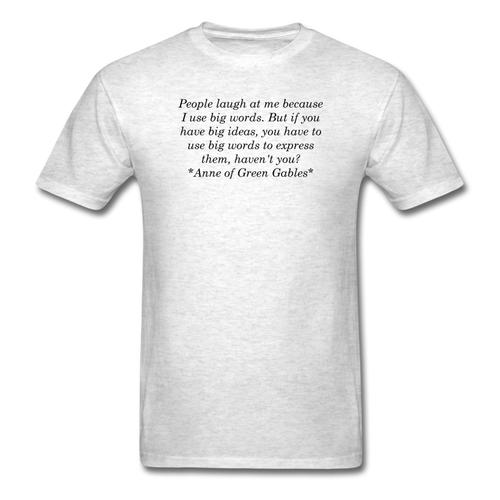 Use Big Words, Unisex T-Shirt - light heather gray