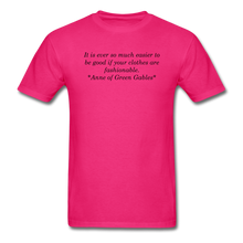 Load image into Gallery viewer, Fashionable Manners, Unisex Classic T-Shirt - fuchsia
