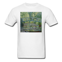 Load image into Gallery viewer, Water Lilies and Japanese Bridge, Unisex Classic T-Shirt - white
