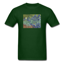 Load image into Gallery viewer, Irises, Unisex Classic T-Shirt - forest green
