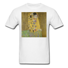 Load image into Gallery viewer, Klimt&#39;s The Kiss, Unisex Classic T-Shirt - white
