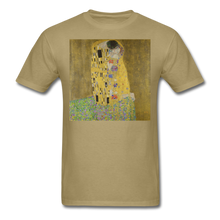 Load image into Gallery viewer, Klimt&#39;s The Kiss, Unisex Classic T-Shirt - khaki

