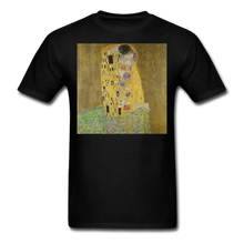 Load image into Gallery viewer, Klimt&#39;s The Kiss, Unisex Classic T-Shirt - black
