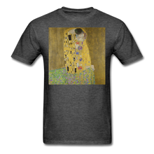 Load image into Gallery viewer, Klimt&#39;s The Kiss, Unisex Classic T-Shirt - heather black

