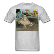 Load image into Gallery viewer, Dancer Bowing with Bouquet, Unisex Classic T-Shirt - heather gray
