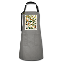 Load image into Gallery viewer, Fruits, Artisan Apron - gray/black
