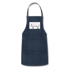 Load image into Gallery viewer, Pie Meat Map, Adjustable Apron - navy
