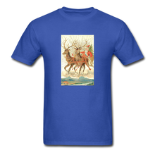 Load image into Gallery viewer, Santa&#39;s Sleigh, Unisex T-Shirt - royal blue
