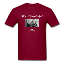 Load image into Gallery viewer, It&#39;s a Wonderful Life! Unisex Classic T-Shirt - burgundy
