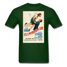 Load image into Gallery viewer, It&#39;s a Wonderful Life Poster, Unisex T-Shirt - forest green
