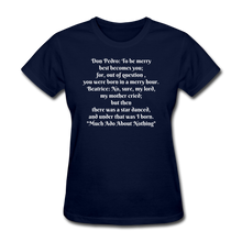Load image into Gallery viewer, Birth of Beatrice, Women&#39;s T-Shirt - navy
