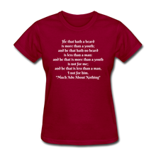 Load image into Gallery viewer, Picky Beatrice, Women&#39;s T-Shirt - dark red
