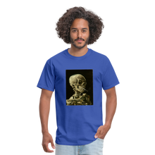 Load image into Gallery viewer, Van Gogh Against Smoking, Unisex Classic T-Shirt - royal blue
