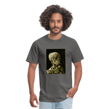 Load image into Gallery viewer, Van Gogh Against Smoking, Unisex Classic T-Shirt - charcoal
