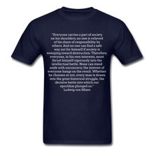 Load image into Gallery viewer, Everyone&#39;s Burden, Unisex Classic T-shirt - navy

