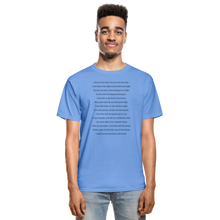 Load image into Gallery viewer, How Do I Love Thee? Hanes Adult Tagless Tshirt - carolina blue

