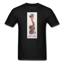 Load image into Gallery viewer, Snake in a Top Hat, Hanes Adult Tagless T-Shirt - black
