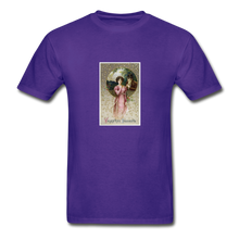 Load image into Gallery viewer, Vintage Valentine&#39;s Card, Hanes Adult Tagless T-Shirt - purple
