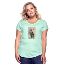 Load image into Gallery viewer, Edwardian Valentine Women&#39;s Tri-Blend V-Neck T-Shirt - mint
