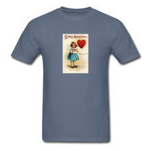 Load image into Gallery viewer, Cute Vintage Valentine, Unisex Classic T-Shirt - denim
